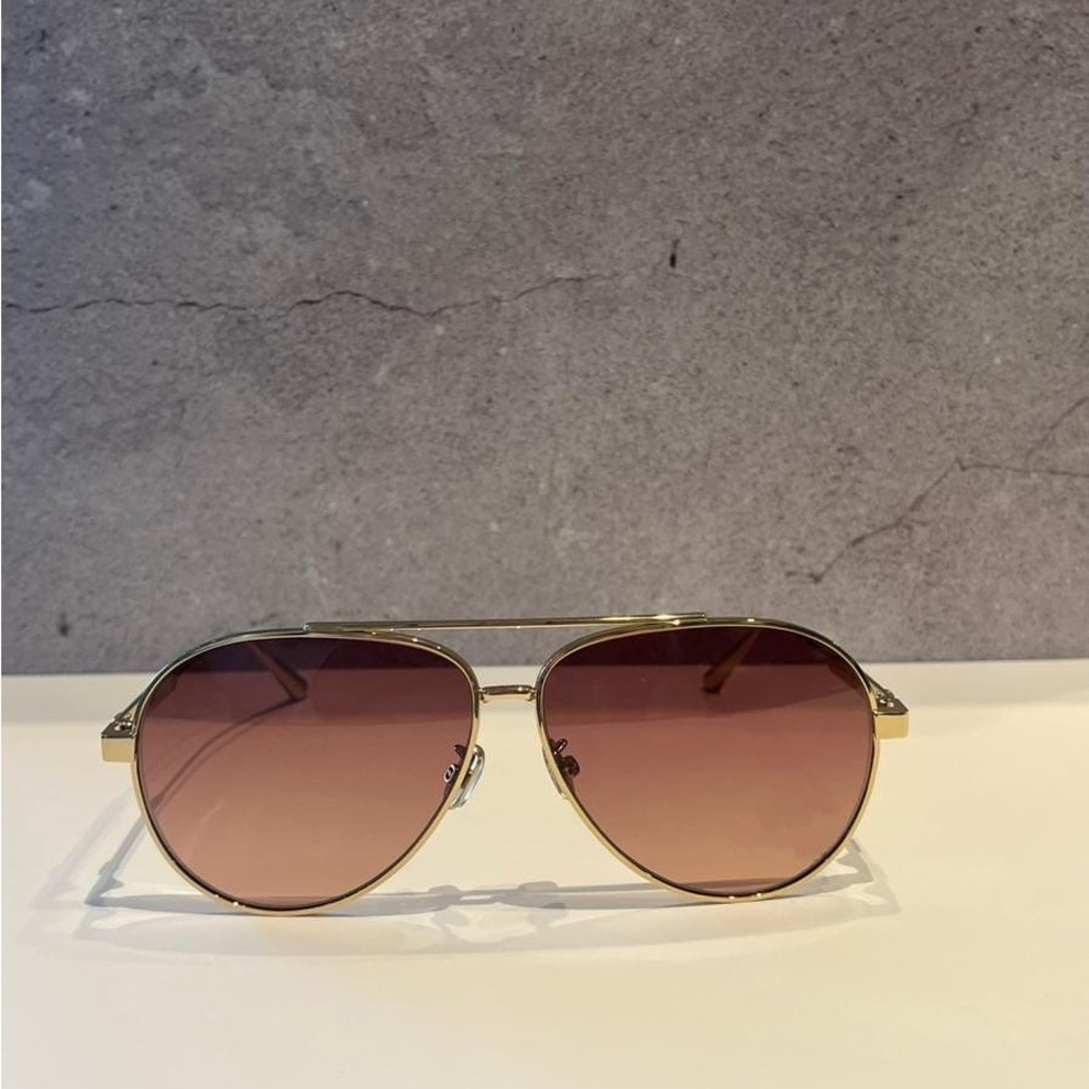 Dior Aviator Sunglasses with Brown Lenses